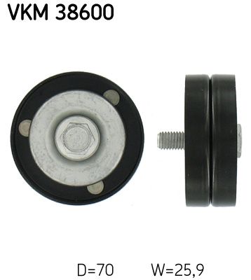 Obrázok Vratná/vodiaca kladka rebrovaného klinového remeňa SKF  VKM38600